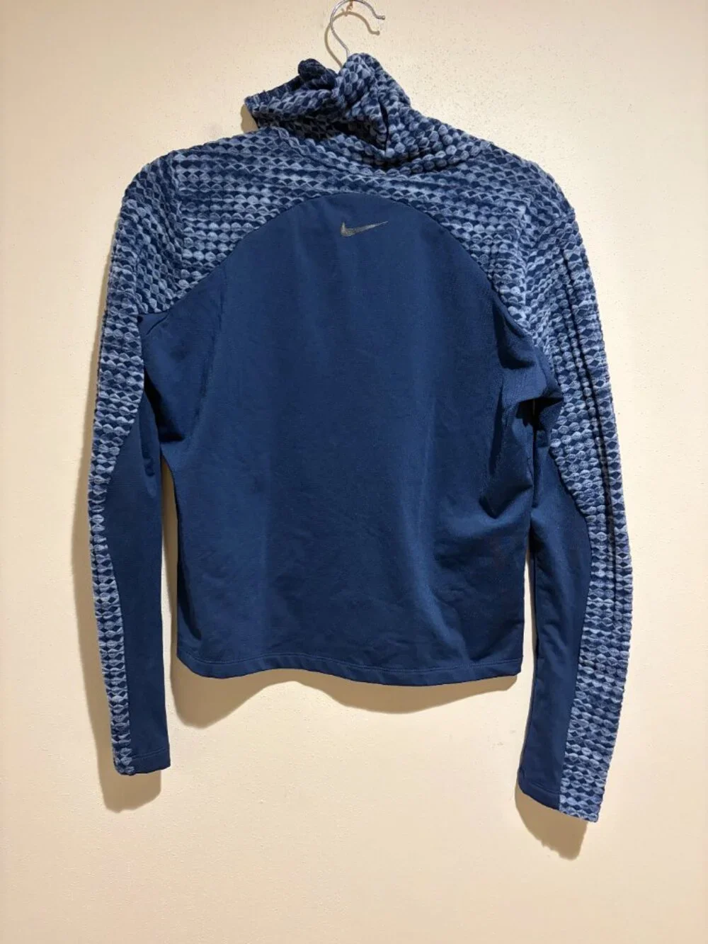 Nike Pro Hyperwarm Training Pullover Turtleneck Top Navy Blue